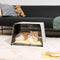 Acrylic Indoor Simple Solid Wood Structure Cat House - FUNNYFUZZY