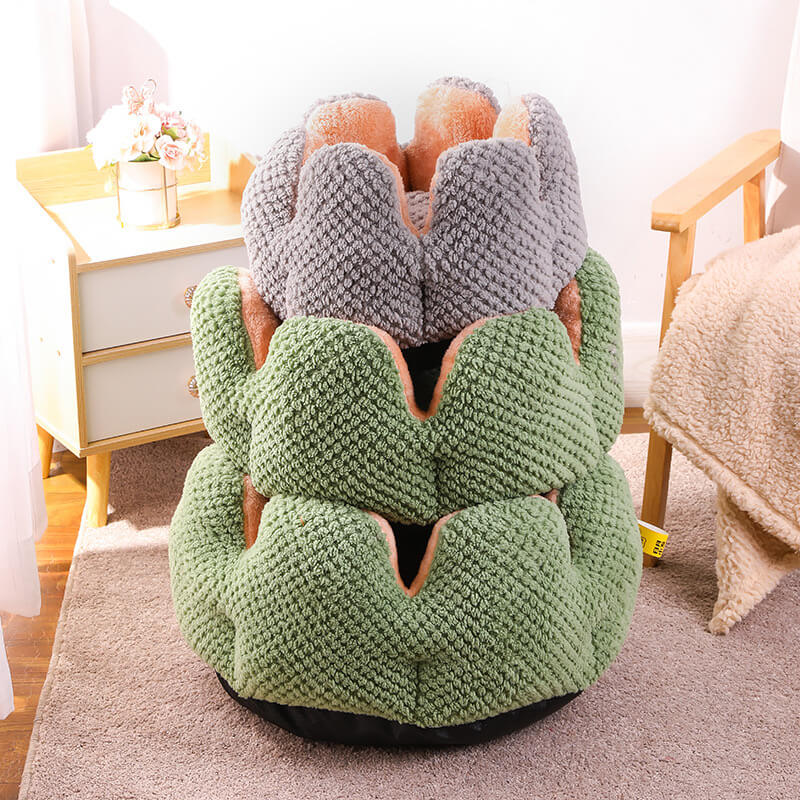 Cactus Shape Comfy Pet Bed - FUNNYFUZZY