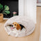 Calming Plush Semi-Enclosed Pet Nest Pita Bed For Dogs - FUNNYFUZZY