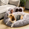 Large Round Dog Bed - Fuzzy Paw - FUNNYFUZZY