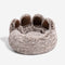 Large Round Dog Bed - Fuzzy Paw - FUNNYFUZZY
