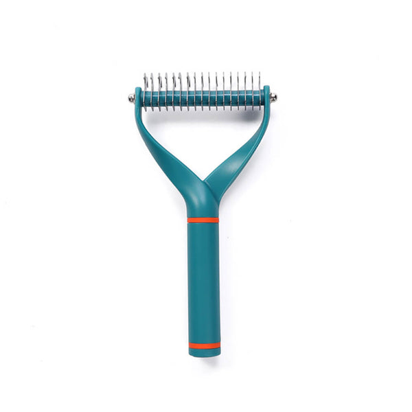 Pet Safe Dematting Comb Rake - Double Sided Blades - FUNNYFUZZY