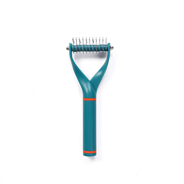 Pet Safe Dematting Comb Rake - Double Sided Blades - FUNNYFUZZY