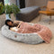 Luxury Super Large Sleep Deeper Oval Bed Human Dog Bed - FUNNYFUZZY