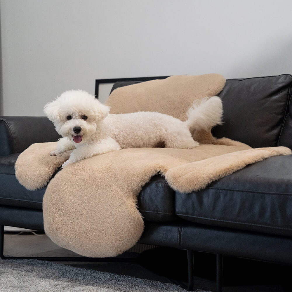 Teddy Bear Shaped Fluffy Large Pet Mat - FUNNYFUZZY